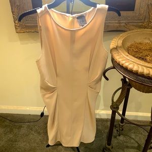 Calvin Klein Tan cinched waist dress